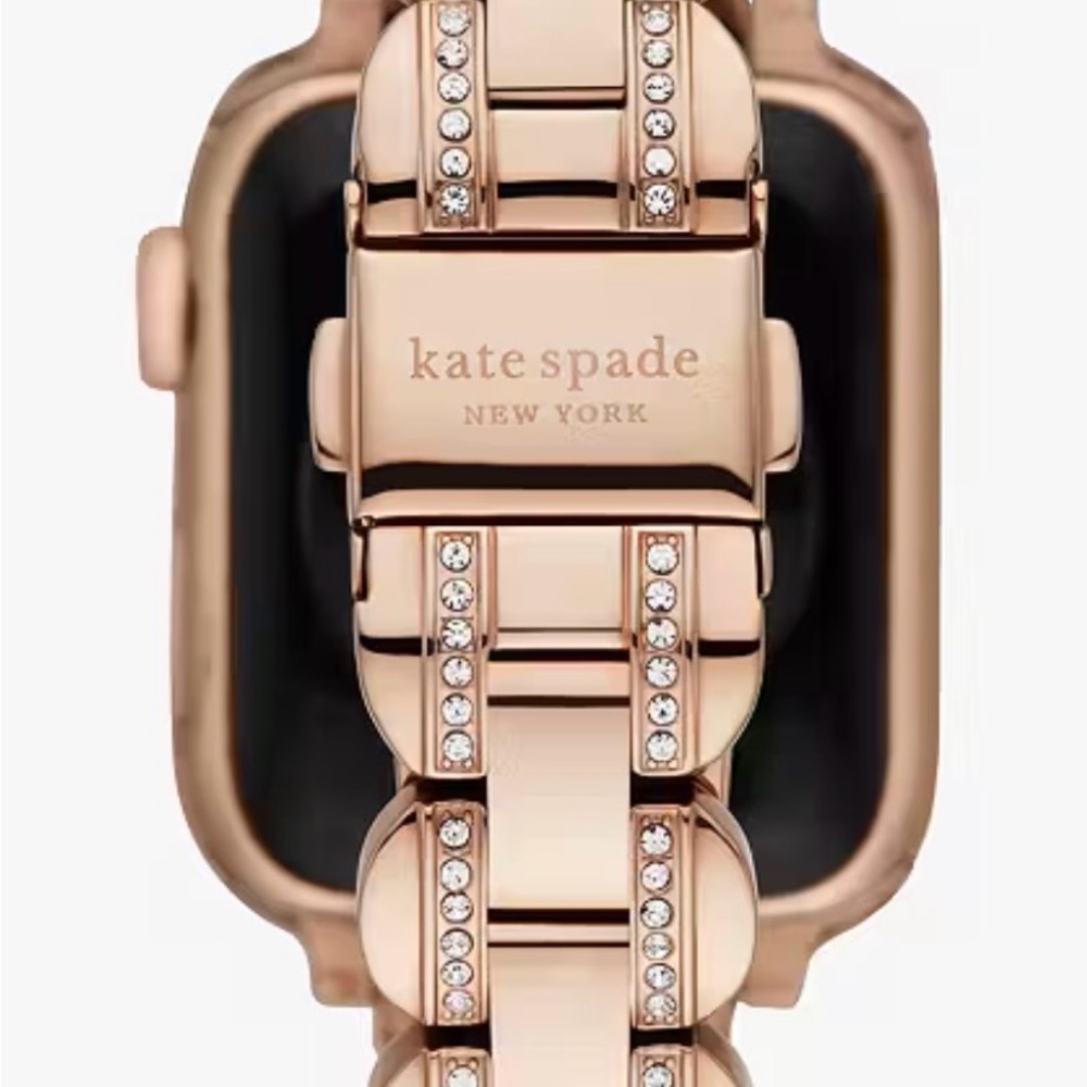 kate spade Rose Gold Crystal Link Watch Band - Picture 8 of 9